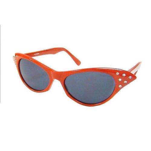 lunette de soleil femme cat eye strass rouge pin up rockab