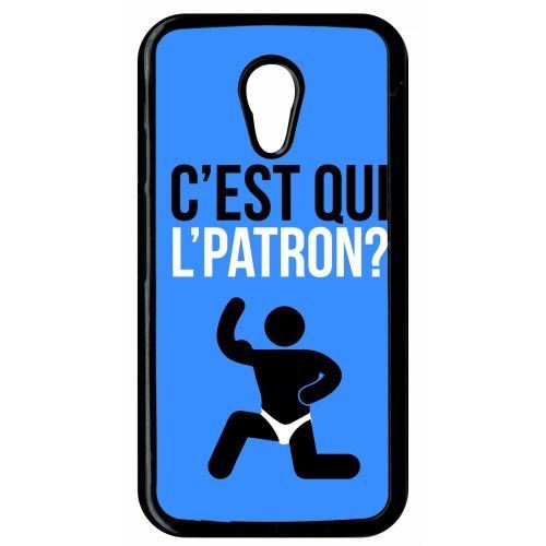 Coque c est qui l patron 12 compatible motorola moto g2 transparent