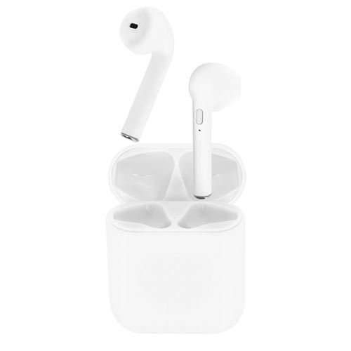 Écouteurs Bluetooth et Boîtier de charge Commande tactile Autonomie 12H - blanc