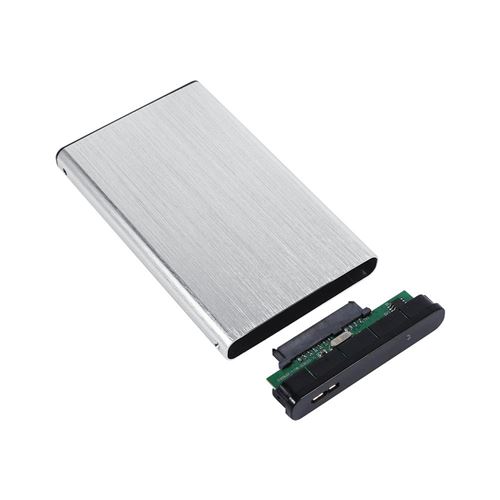 Manxdata Boîtier de disque dur externe 2.5 USB 3.0, SATA HDD Caddy SSD  Reader UASP, compatible avec 2,5 SATA SSD/HDD PS5/4, Xbox, TV, ordinateur