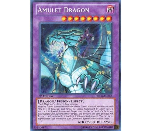 Yu-Gi-Oh - Dragon Amulette (DRLG-EN003) - Dragons of Legend - 1ère édition - Secret Rare