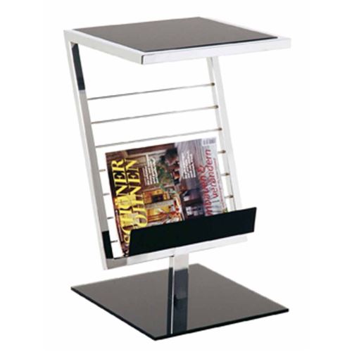 Non Communiqué Noir Table D'appoint Design "Revue" 60Cm - Image 1