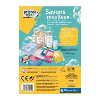 Jeu scientifique Clementoni Mes savons amusants