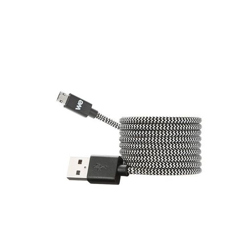 We connect Câble USB/Micro USB 1 m Noir/Blanc