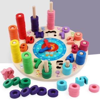 Puzzle 3D en bois assorti éducatif intéressant jouet de puzzle