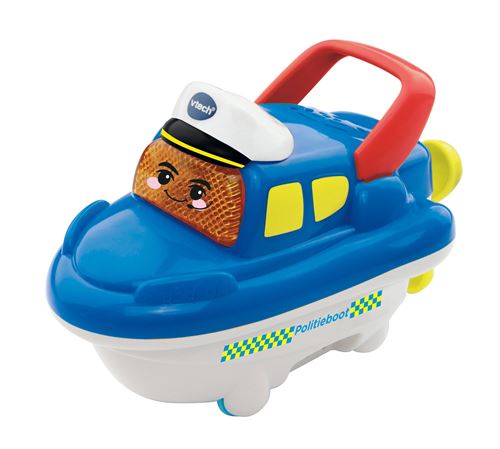 VTech maillot de bain Pippin bateau de police bleu / blanc 15 cm