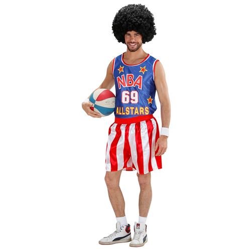 Déguisement Basketteur Nba Homme L Rouge 75823 W Widmann Milano Party Fashion L - 75823 W WIDMANN MILANO Party Fashion