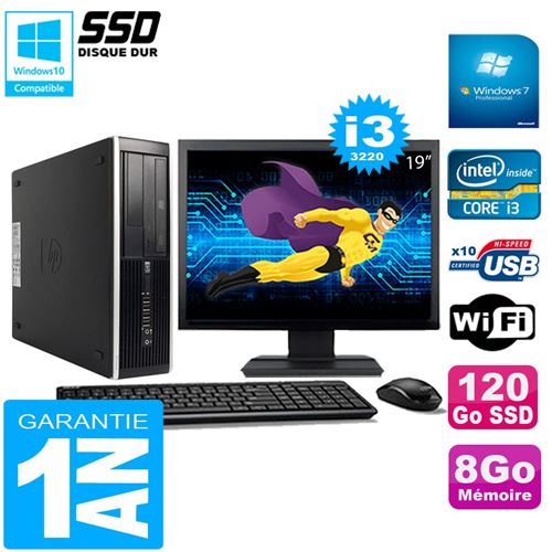 Acheter Pc hp compaq pro 6300 sff i3-3220 8go 120go ssd graveur dvd wifi w7 ecran 19' État correct - 289,00 € Pc hp compaq pro 6300 sff i3-3220 8go 120go ssd graveur dvd wifi w7 ecran 19' État correct - Hewlett-Packard reconditionné disponible sur Fnac
