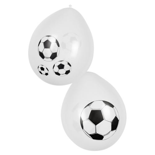 6 ballons latex impression foot