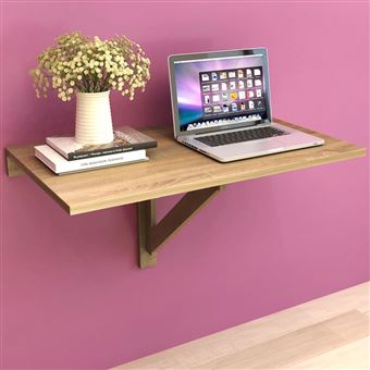 Vidaxl Table Murale Rabattable En Chene 100 X 60 Cm Achat Prix