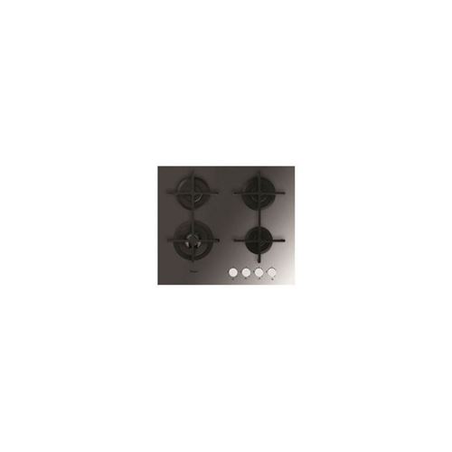 Whirlpool Akt7000mr - Table De Cuisson Gaz - 4 Zones - 8000 W - Allumage 1 Main - L 60 Cm - Revetement Verre Noir