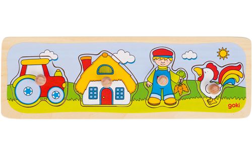 Puzzle à boutons Ferme 4 éléments