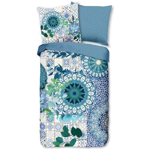 HIP Housse de couette 6336-H Sinsin 200 x 200 cm Bleu