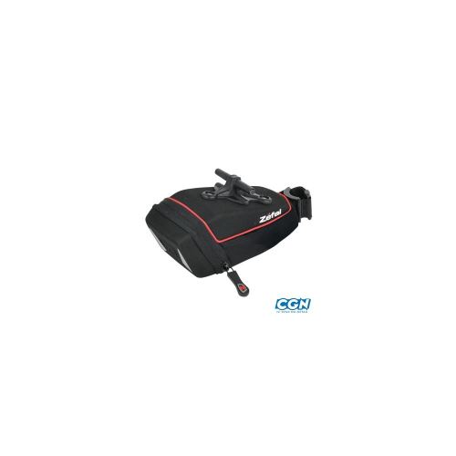 Sacoche selle zefal iron pack m-tf noire 0,7l fixation t-fix rails de selle (systeme univ