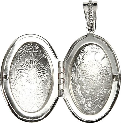 Creotime médaillon 27 x 40 mm rond en argent
