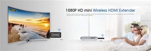 PremiumCord Extenseur HDMI sans Fil 15 m 2 x dongle