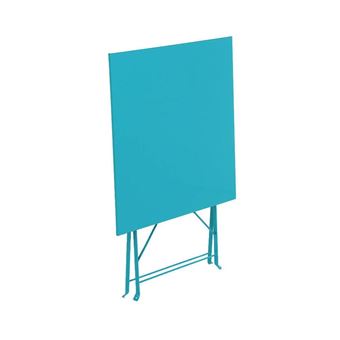 Table de jardin Hespéride Camargue carrée Bleu