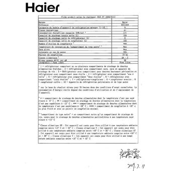 Haier HCE103R Autonome Coffre 103L A Coffre, 103 L, 10 kg/24h, SN-T, A+, Blanc Congélateurs Blanc congélateur