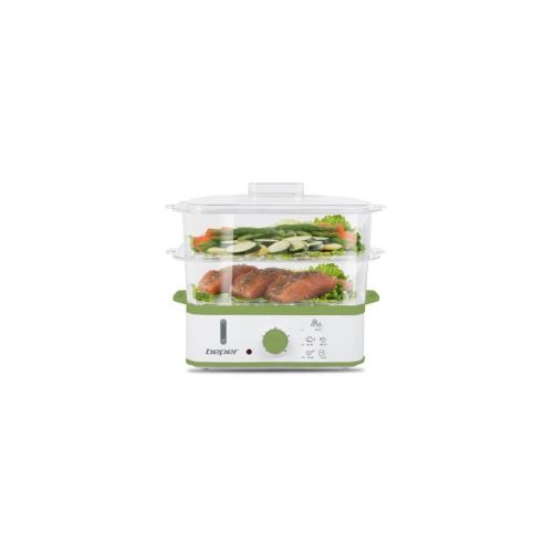 Beper 90502 Cuiseur Vapeur 7l - Blanc / Vert
