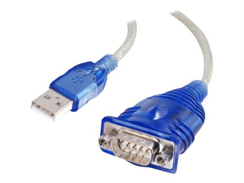 Adaptateur USB vers Série DB9 C2G 0,45 m Bleu - Image 4
