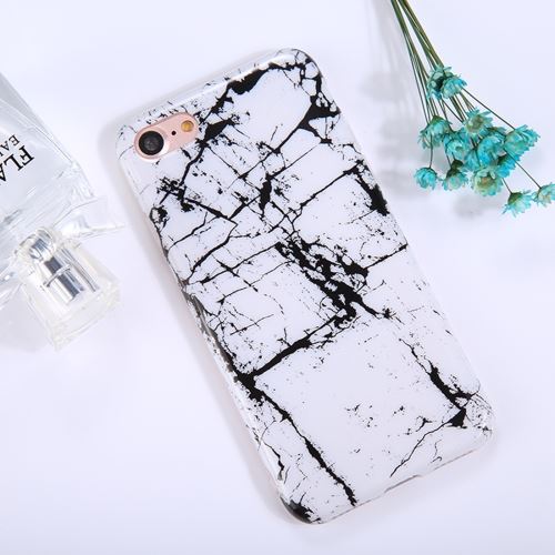 iPhone 8 Iphone 7 Coque Protection TPU Noir Marbré ALS48069