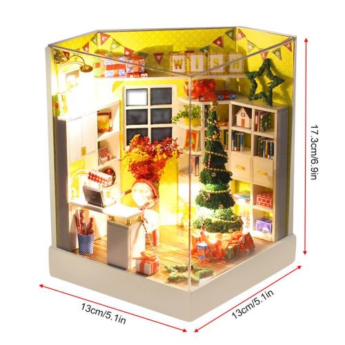 Noël Décoration Kit de maison de poupée DIY Modèle Maison poupée Miniature  Bricolage - Boules de Noël - Achat & prix