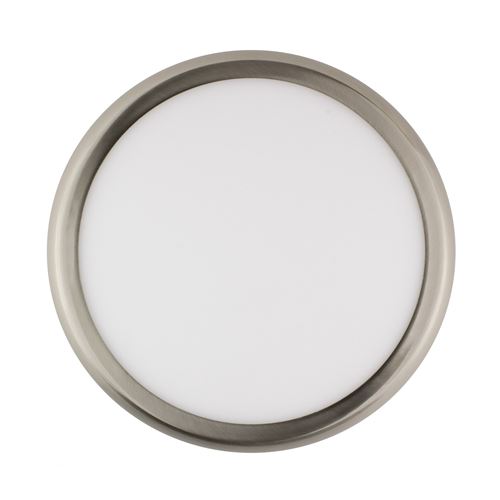 Plafonnier LED Rond Design 24W Silver Blanc Neutre 4000K - 4500K