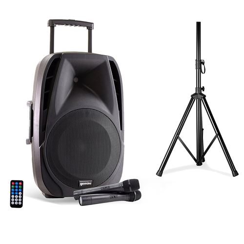 Gemini Es15-Togo - Enceinte Sans Fil Bluetooth Fonction Bass Reflex Autonomie 6 H - Noir