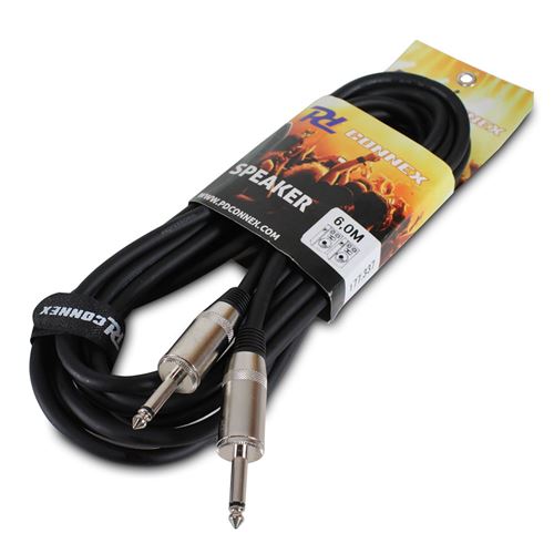 PD Connex Câble Audio Cordon Guitare Jack 6,35 Mâle Mono/Jack 6,35