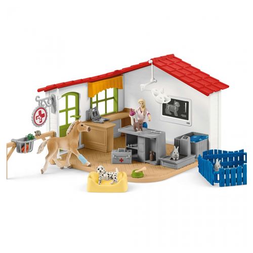 42502 Cabinet veterinaire avec animaux de compagnies