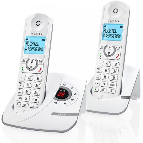 Alcatel F390 Voice Duo gris et Blanc - Téléphone fixe