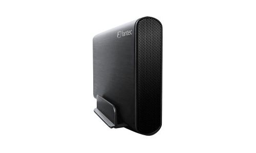 FANTEC DB-AluSky U2e - Storage enclosure met back-up met één druk op de knop - 3.5 - SATA 3Gb/s - eSATA 3Gb/s, USB 2.0 - zwart