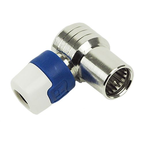 Hirschmann QFA 5 - Connecteur RF - connecteur F mâle incliné - coaxial - métallisé (pack de 50)