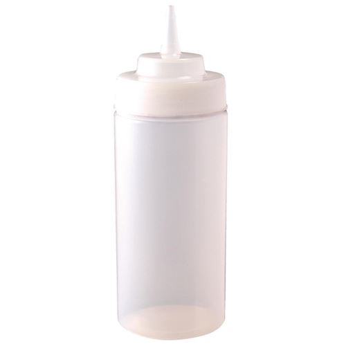 Distributeur de sauce à col large vogue 454ml transparent
