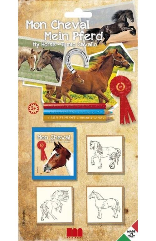 Multiprint Coloriage Chevaux 7 pièces