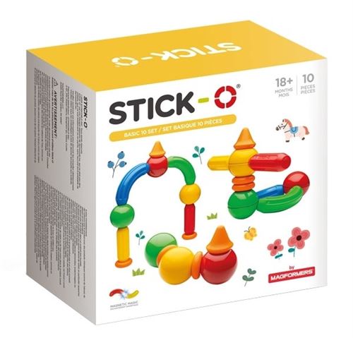 Stick-O kit 10 Basic pièces 20 modèles multicolores