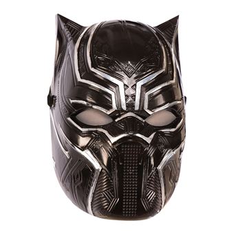 demi-masque black panther pvc enfant - Coloris : NoirI-39218