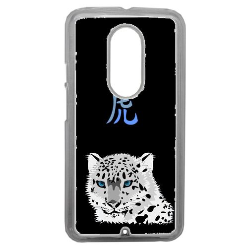 Coque Tigre Signe Chinois Compatible Motorola Moto X2 Transparent