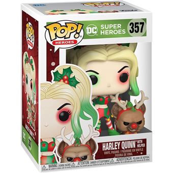 Figurine Funko Pop Heroes DC Holiday Harley Quinn with Helper