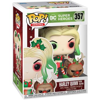 Figurine Funko Pop Heroes DC Holiday Harley Quinn with Helper