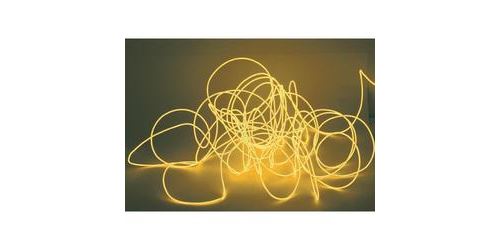 Cordon lumineux 2mm- longueur 2m orange