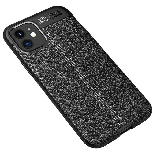 Coque Dermatoglyph Cover Silicone TPU Ultra Slim Phone Case pour iPhone 12 Mini 5.4” - Noir