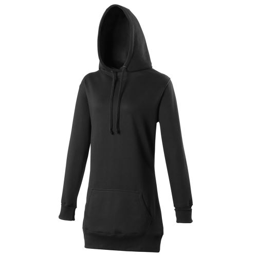 Awdis - Sweatshirt long à capuche - Femme (M) (Noir) - UTRW167