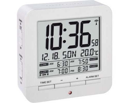 Réveil radiopiloté(e) TFA 60.2536.02 blanc