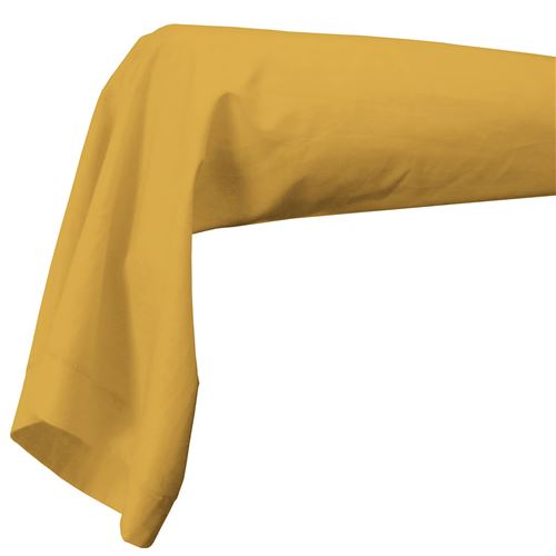 Taie de traversin 85 x 185 cm uni 57 fils lina + point bourdon Miel