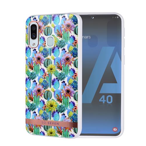 So Seven - Coque Mexico Cactus bleu: SAMSUNG GALAXY A40
