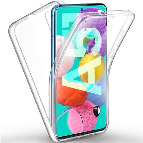 Coque 360 degrés Samsung Galaxy A71 Protection intégrale arrière PC et Avant TPU Transparente Smartphone 2020 - Accessoires Pochette Exceptional