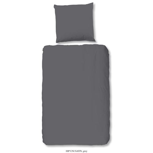 HIP Housse de couette Uni 140x200/220 cm Gris