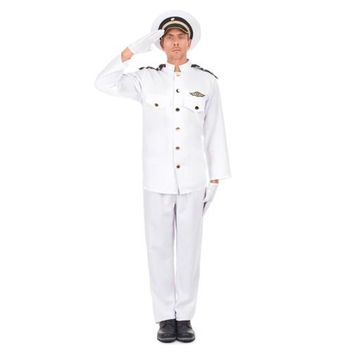 Eurrowebb Costume Commandant de Marine Deguisement de Marin M - L