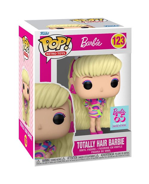 Figura Funko Pop! Retro Toys Barbie 65 Aniversario Totally Hair Barbie Modelo 123 | 67454 -  Original - Figuras Miniaturas Coleccionables Para Exhibición - Idea De Regalo - Mercancía Oficial -